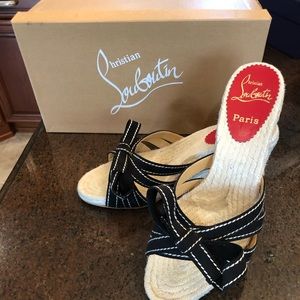 Christian Louboutin Black Espadrilles